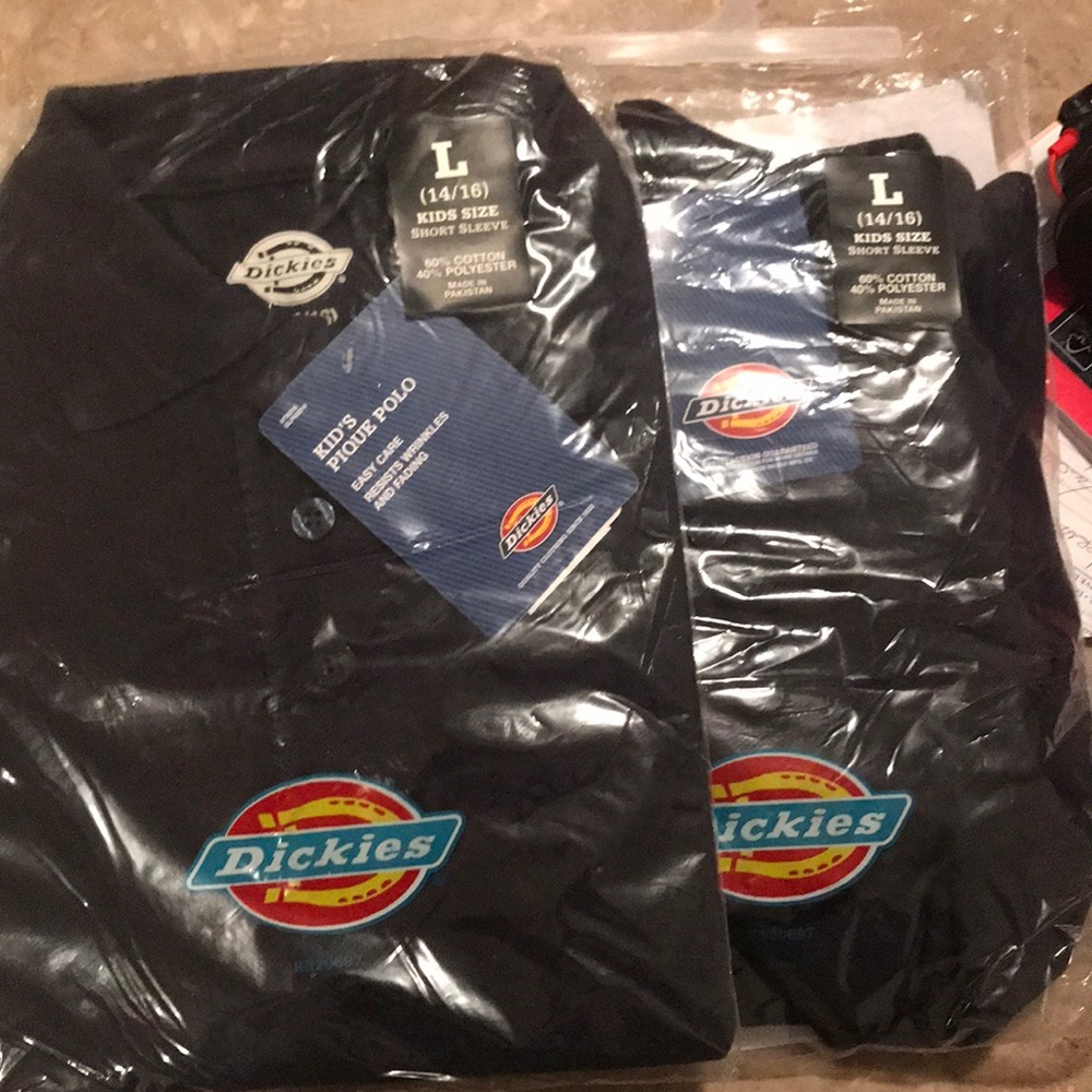 Boys Dickies uniform Tops